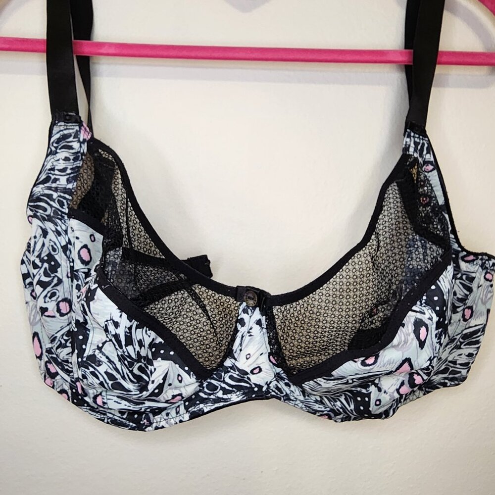BUNDLE OF 2 BRAS - Freya 32G - Nova & Sweet Illusion Black Plunge Underwire Bra